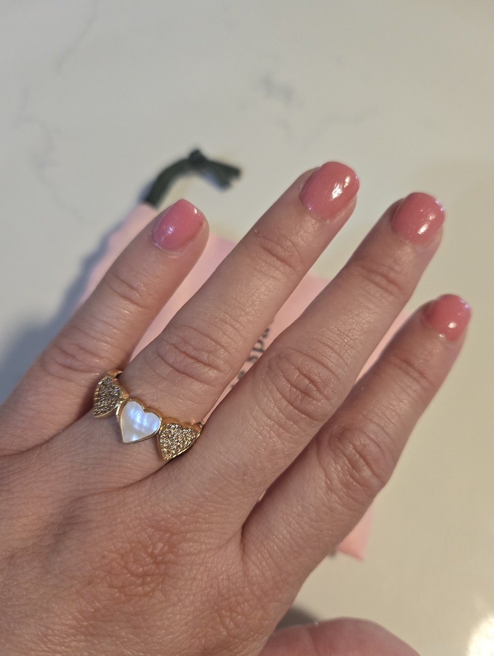 Kate Spade gold-tone heart ring